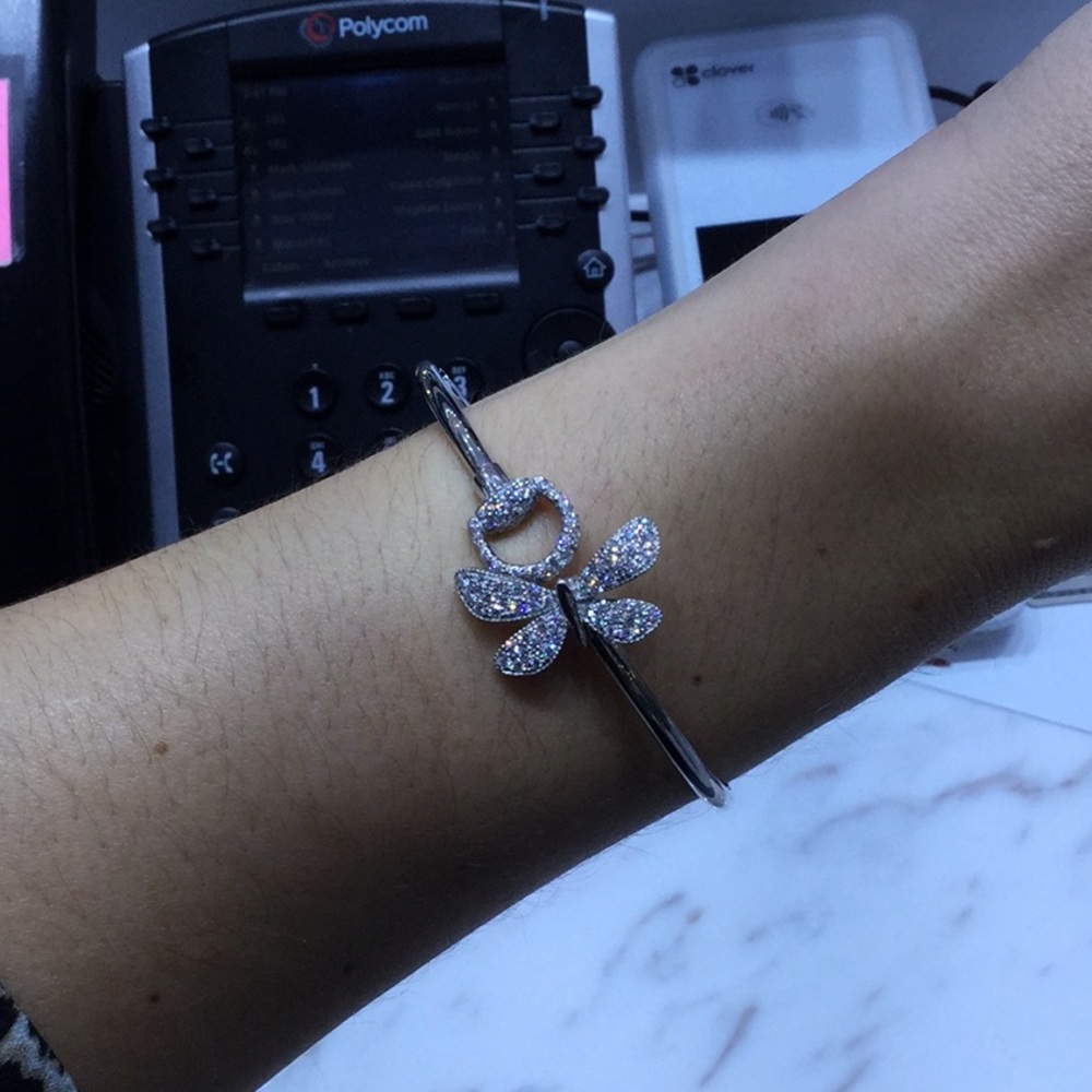 Diamond and white gold GUCCI bracelet